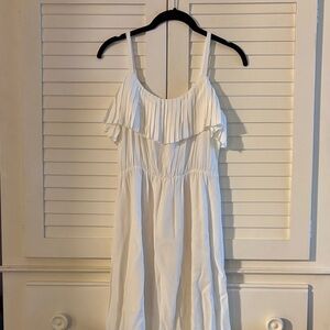 Leith Cream Pleated dress